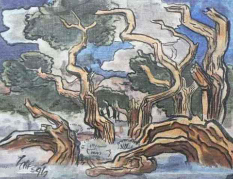 Milford Zornes California Landscape